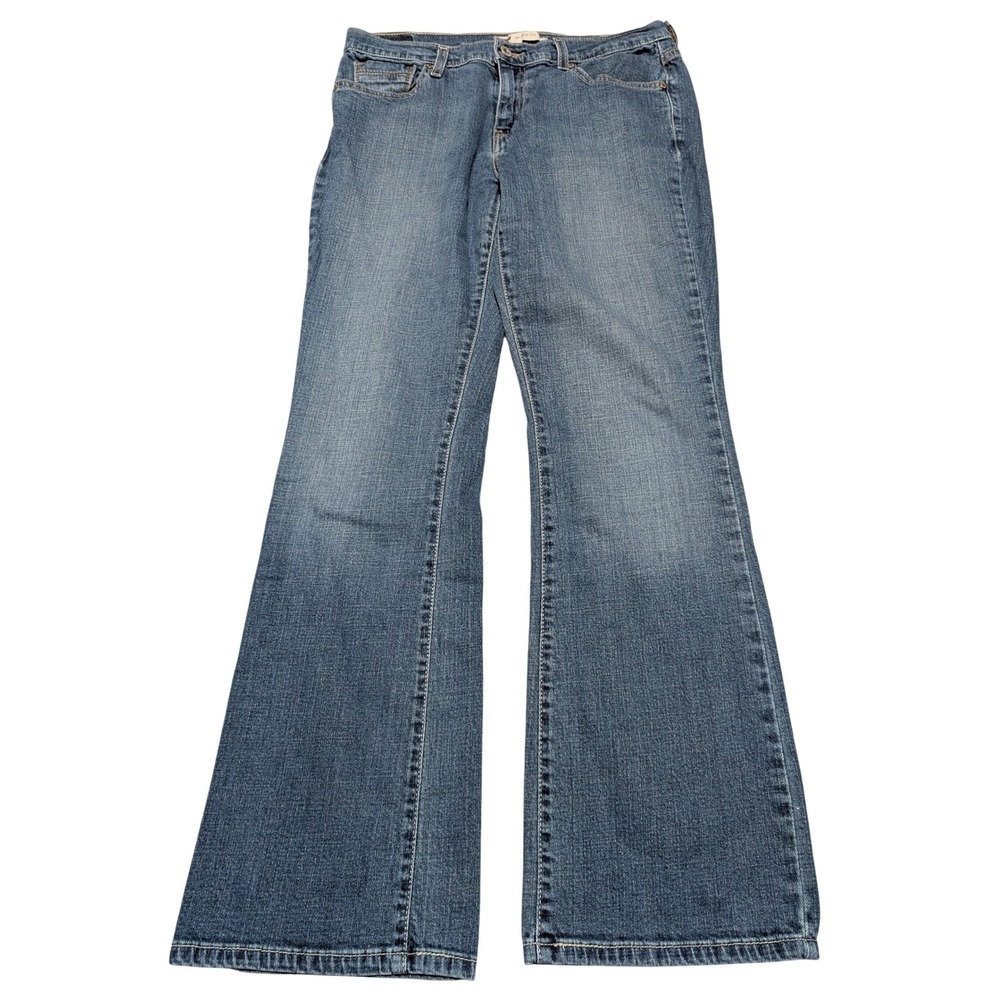 Levis 515 Boot Cut Jeans Womens 10M Blue Medium Wash Mid Stretch‎ Denim 32x31